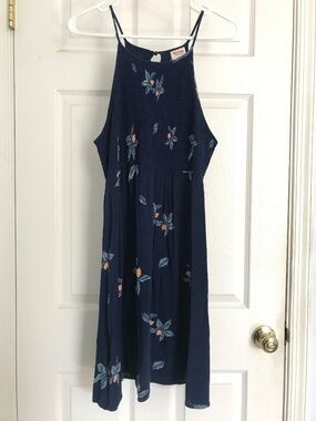 Mossimo Supply navy floral summer mini dress